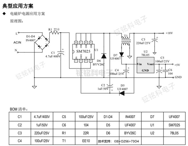 电源模块智能家居稳压IC芯片：SM7025(图2)