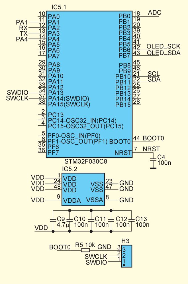 Pg电子游戏平台：基于STM32F030的无线电子温度计（上）(图7)