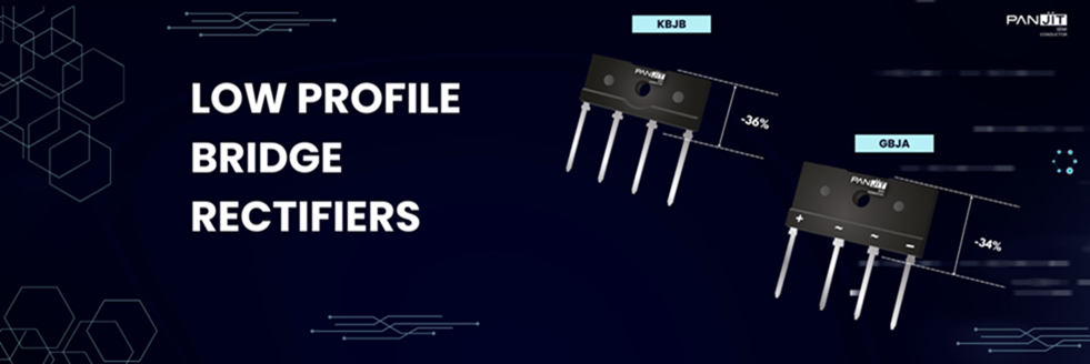 Pg电子游戏：强茂推出全新GBJA及KBJB本体矮化型桥式整流器系列(图1)