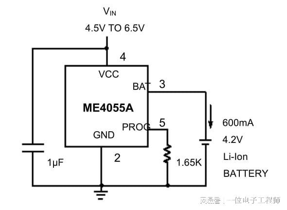 Pg电子平台：原厂芯片验证：微盟-ME4055A电池充电管理芯片模块设计(图3)