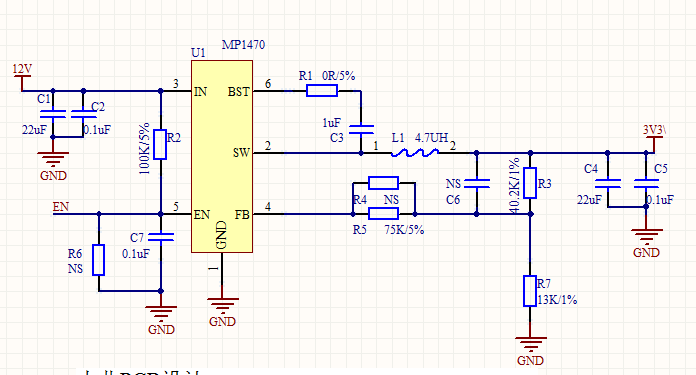 Pg电子游戏平台：MP1470GJ电源芯片—原理图模块及PCB设计分享(图1)