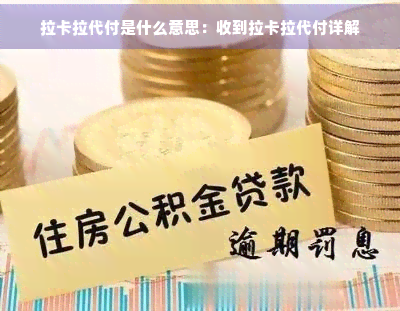 Pg电子游戏平台：拉卡拉代付是什么意思：收到拉卡拉代付详解(图1)